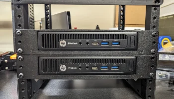 Крепление в стойку 10 дюймов высотой 1U для HP EliteDesk/...