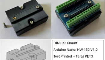 Arduino Nano - крепление DIN