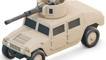 Нижний диапазон - HMMWV армии США (Humvee)...