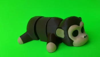 Шарнирная обезьянка, милая игрушка-животное Flexi Fidget.... 1