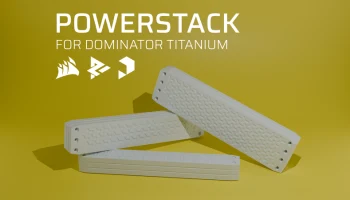 PowerStack - титановые верхние перекладины Corsair Domina...