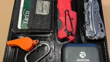 EDC Лоток для кошелька и ножей.