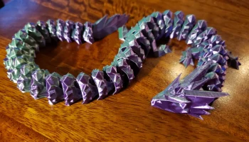 Articulated Crystal Night Dragon v1.3 (низкополигональный... 1