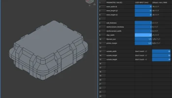Parametric Rugged Box V2 (для FreeCAD)