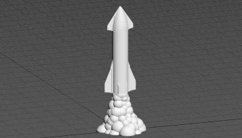 Взлет/взрыв звездолета (проект космического корабля Space... 1