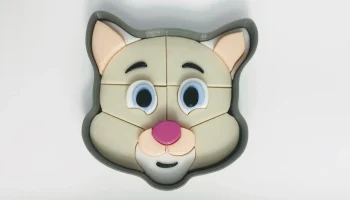 3D-пазл - Кошачья морда 2