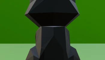 Низкополигональная кошка 2