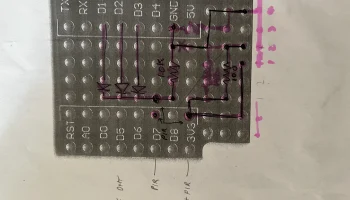 Wemos D1 mini с экраном, PIR (HC-SR501), DHT22 и 3 светод... 2
