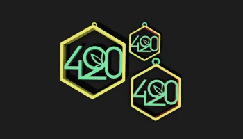 Комплект из подвески и серег 420 Cannabis Day........ 2