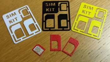 Карта комплекта адаптера SIM-карты......