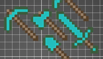 Инструменты Minecraft Многоцветный 2