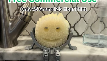 Шарнирный держатель для раковины Scrub Daddy со сливом......
