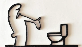Забавная дверная вешалка "WC" - La Linea Balum 124......