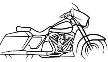 Настенное искусство Harley-Davidson Street Glide... 2