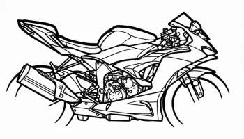 Настенное искусство Kawasaki Ninja ZX-6R Настенное искусство Kawasaki Ninja ZX-6R