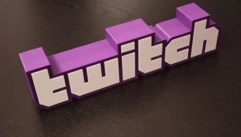 Многоцветный 3D-логотип TWITCH (MMU не требуется, защелки...
