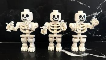 Скелет LEGO с одинарной печатью (4:1) - улучшенный Скелет LEGO с одинарной печатью (4:1) - улучшенный