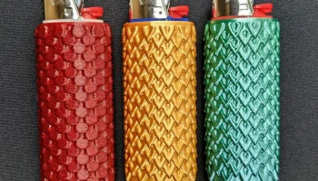 Чехол для зажигалки Bic Чешуя дракона и кожа русалки......