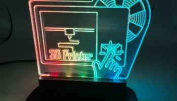 Светодиодная акриловая лампа RGB