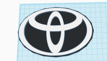 светодиодный логотип Toyota 1