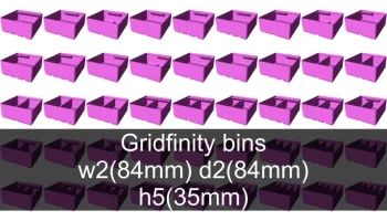 Коллекция чашек Gridfinity высотой 5 (39 мм) 6