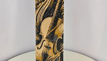 Закладка "Коричневая скрипка", напечатанная на 3D-принтер... 1