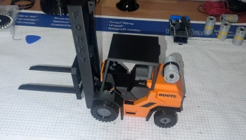 3D-печатный радиоуправляемый погрузчик - оптимизация свои..