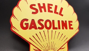 Винтажный знак бензина Shell, 2 цвета 2