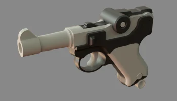 Брелок Luger P08 Parabellum Fidget 4
