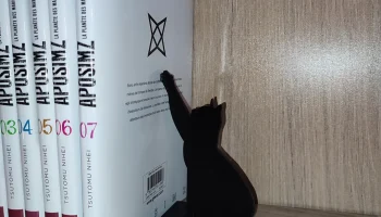 Силуэт Кота Подставка для Книги Минималистский...