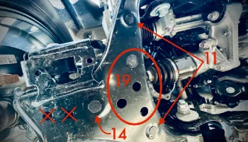 Заглушки нижнего рычага подвески Toyota Tacoma 2024 года ... 2