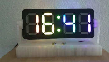 Часы с 7-сегментным дисплеем открытого дизайна (также изв...