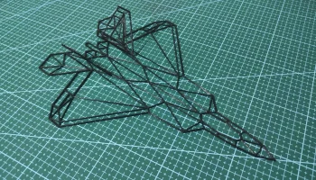 3D настенная живопись F-22 Raptor 2