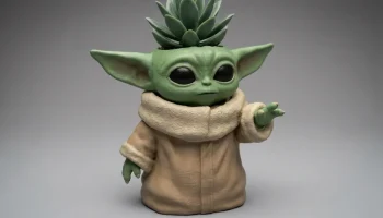 Горшок для цветов в стиле Baby Yoda - украшение вазы в ст...