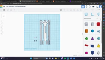 Полностью для печати ~* Нож-бабочка Balisong Design с при... Полностью для печати ~* Нож-бабочка Balisong Design с при...