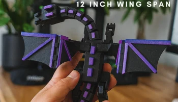Принт Flexi Ender Dragon на МЕСТЕ | Майнкрафт Дракон | Ло... 1