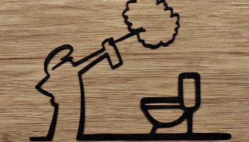 Забавная дверная вешалка "WC" - La Linea Balum 148......