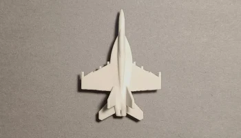 Микрореактивный истребитель F / A-18 E / F Super Hornet, распечатанный на месте 2