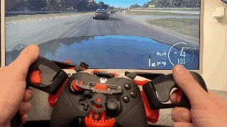 Гоночный руль для контроллера Xbox, полностью напечатанны... Гоночный руль для контроллера Xbox, полностью напечатанны...