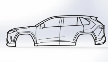 Настенное искусство Toyota Rav4 5-го поколения............