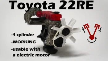 MINI Toyota с 4-цилиндровым двигателем 22RE, полная рабоч... 1