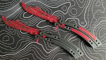 Нож-бабочка Crimson Web Counter-Strike