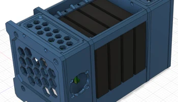 NAS с 4 отсеками, напечатанный своими руками на 3D-принте.. 2