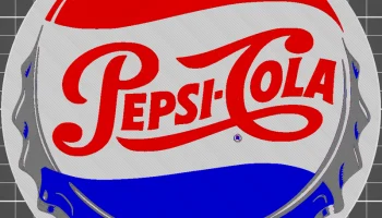 Винтажный знак Pepsi Cola 4 цвета 3