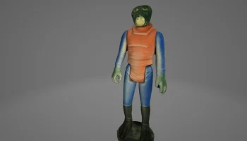 Понда Баба Звездные войны Кеннер 3D сканирование............