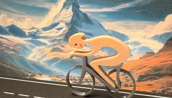 Pedal Power (Абстрактная фигура велосипедиста на велосипеде)