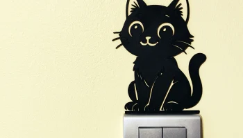 Выключатель света / украшение для розетки Cat - модель 5 ...