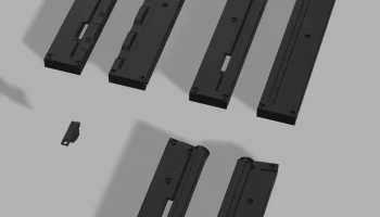 Журнал MP5 Straight со средней крышкой, короткий/стандартной