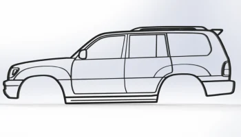 Lexus LX470 Настенное искусство