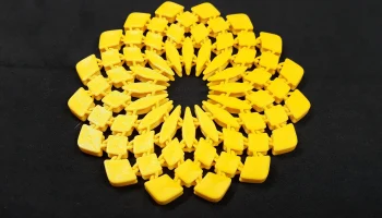 Подставка из ткани подсолнух 9